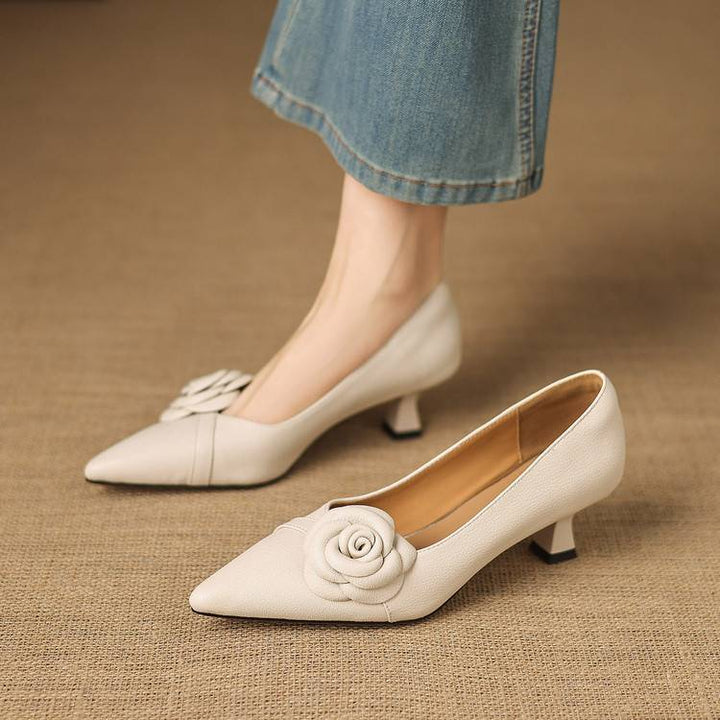 Arisa Genuine Leather Heels