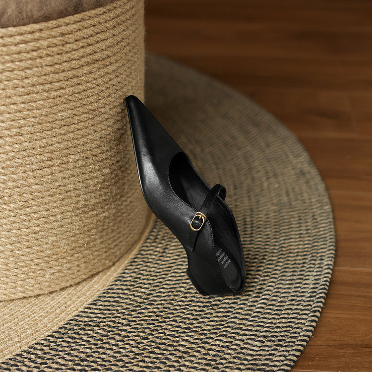 Liora Genuine Leather Mules