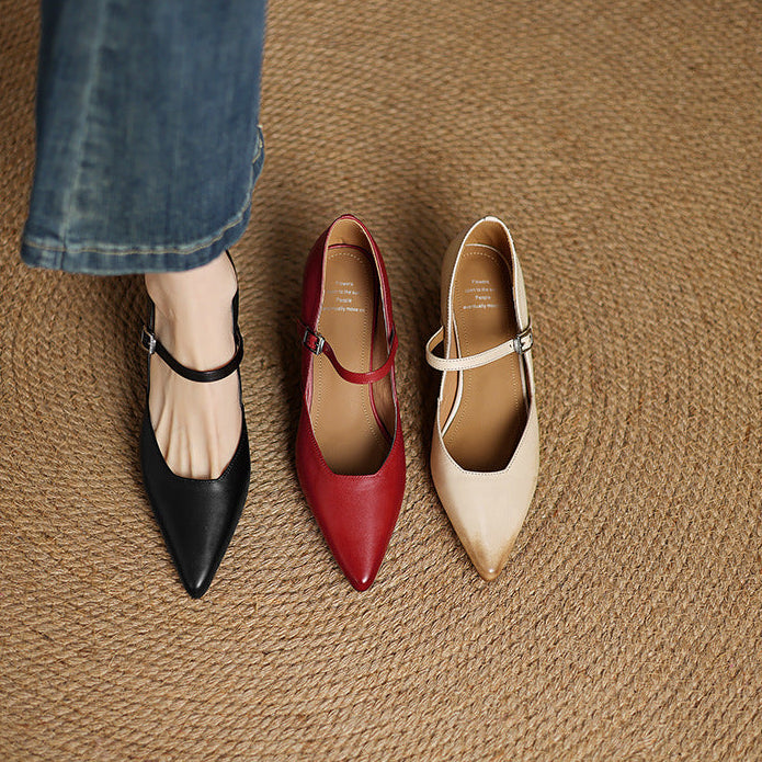 Nivara Genuine Leather Heels