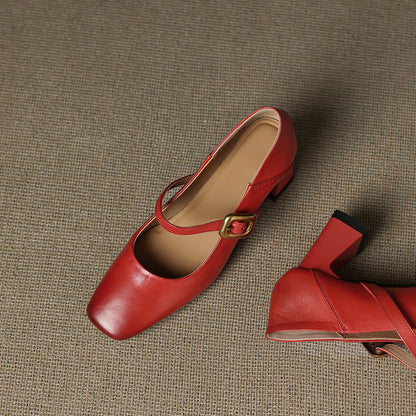 Luna Genuine Leather Heels