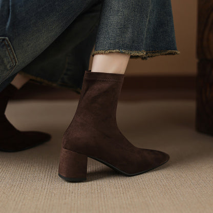 Odette Genuine Suede Boots