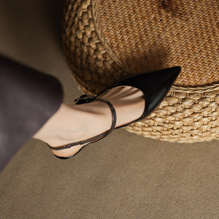 Elle Genuine Leather Heels