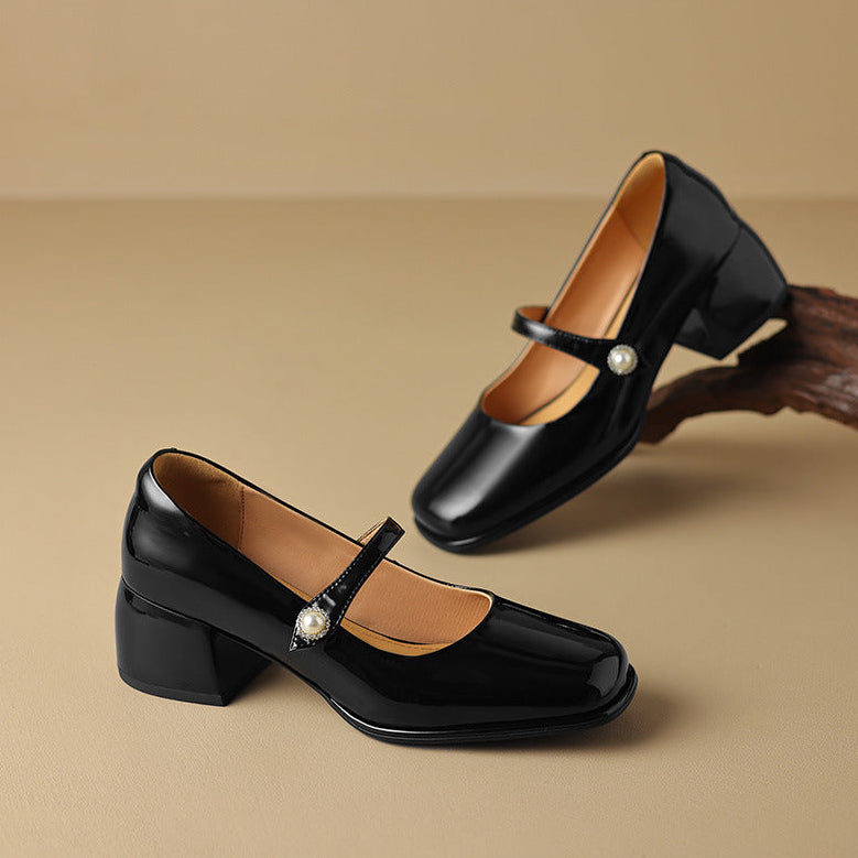 Cara Genuine Leather Heels