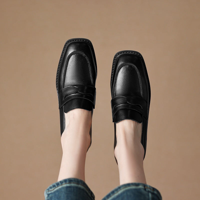 Ormont Genuine Leather Heeled loafers