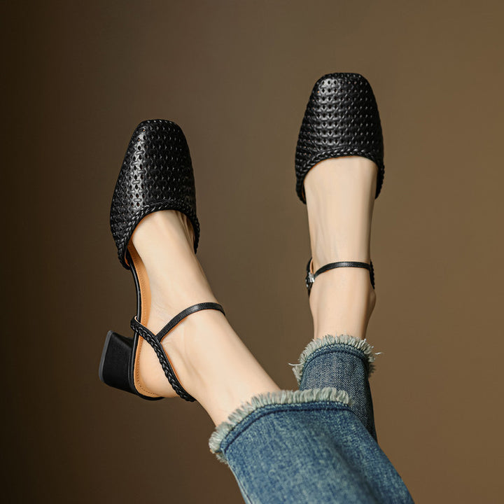 Orelia Genuine Leather Heels