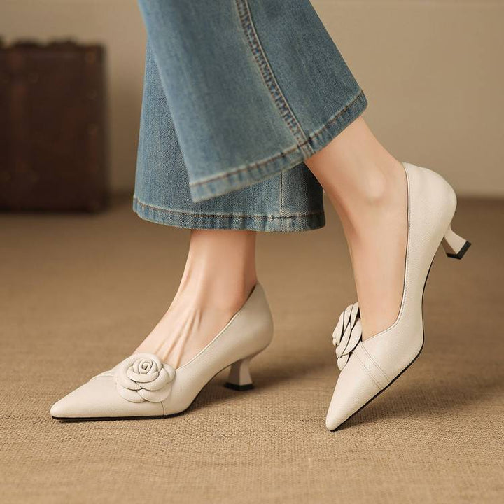 Arisa Genuine Leather Heels