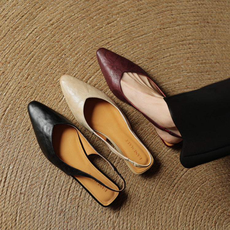 Leira Genuine Leather Mules