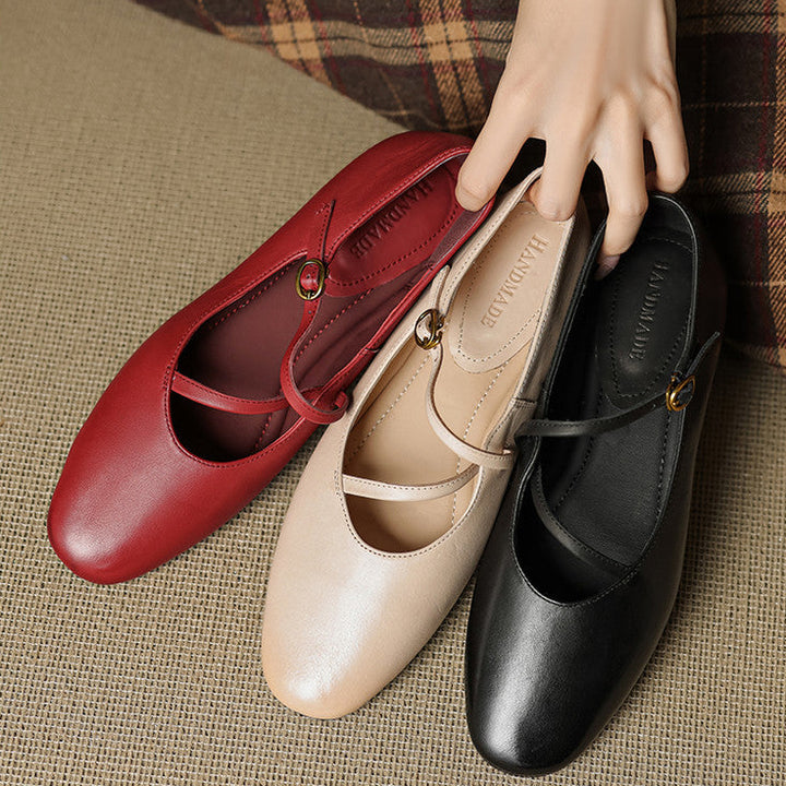 Valla Genuine Leather Flats
