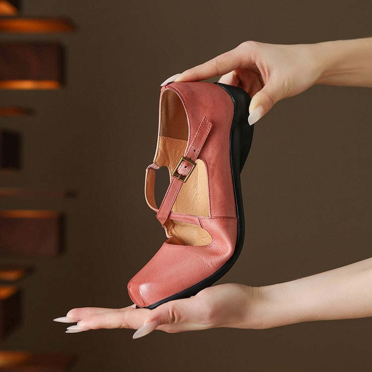 Fina Genuine Leather Flats