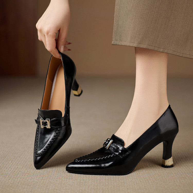 Eris Genuine Leather Heels