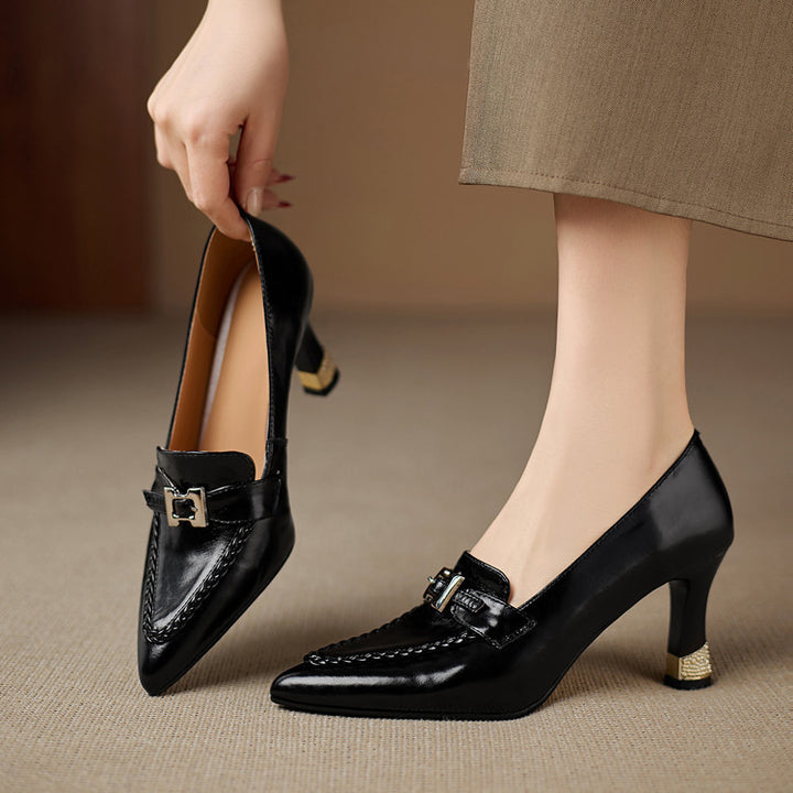 Eris Genuine Leather Heels