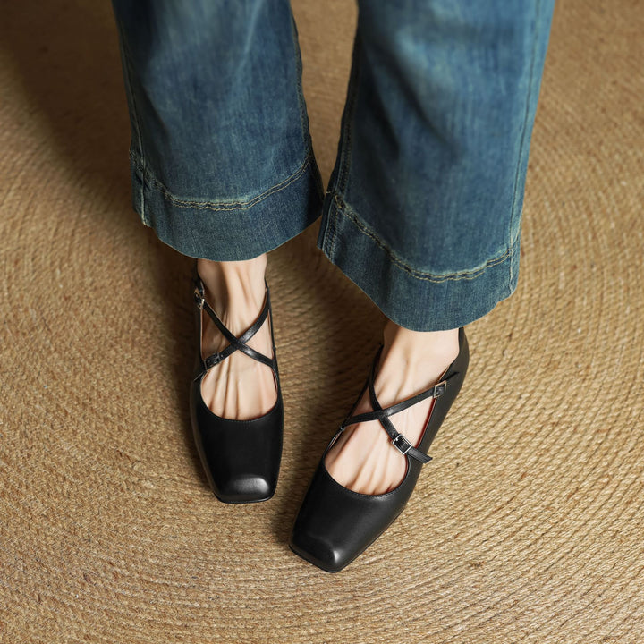 Iria Genuine Leather Flats