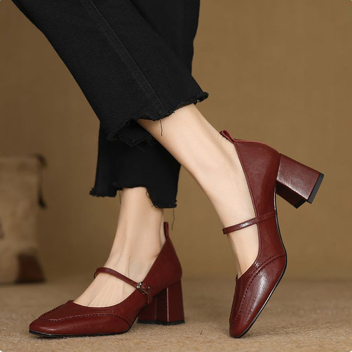 Cadria Genuine Leather Heels