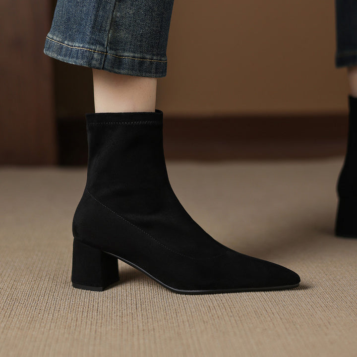 Odette Genuine Suede Boots