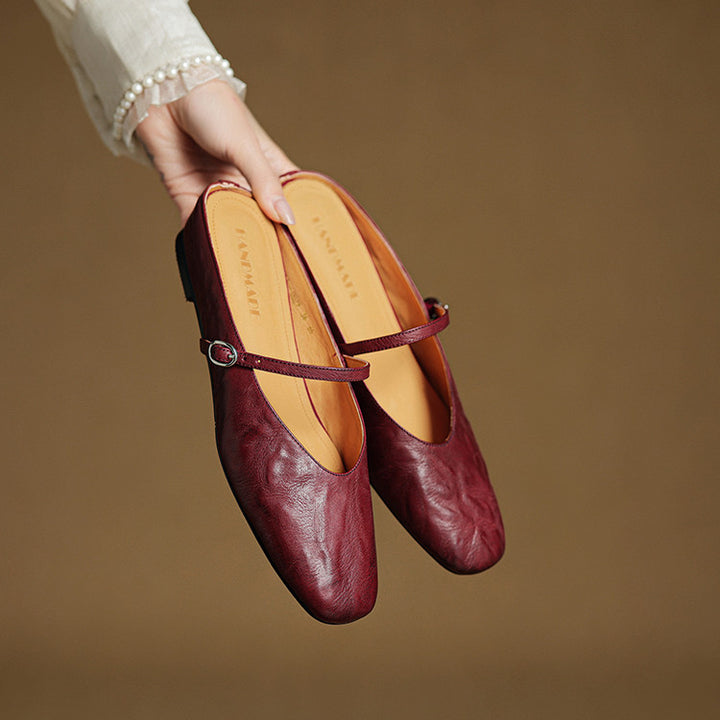 Rovina Genuine Leather Mules