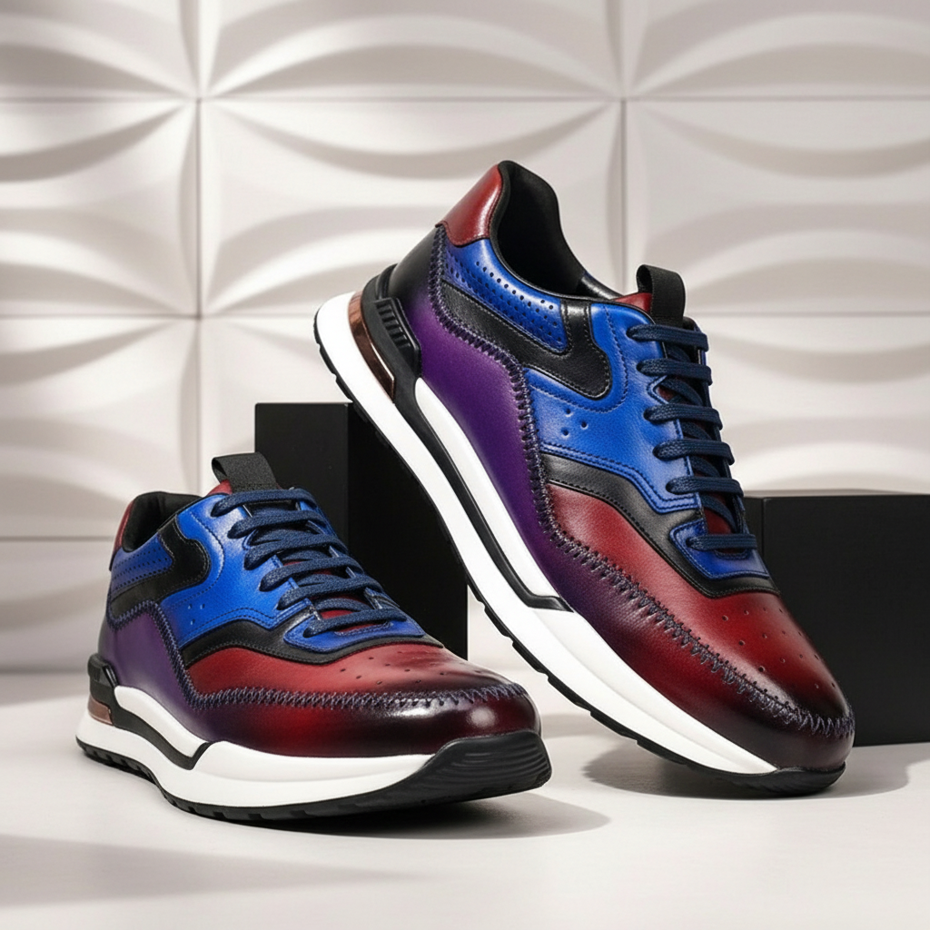 Castello Cowhide Leather Sneakers