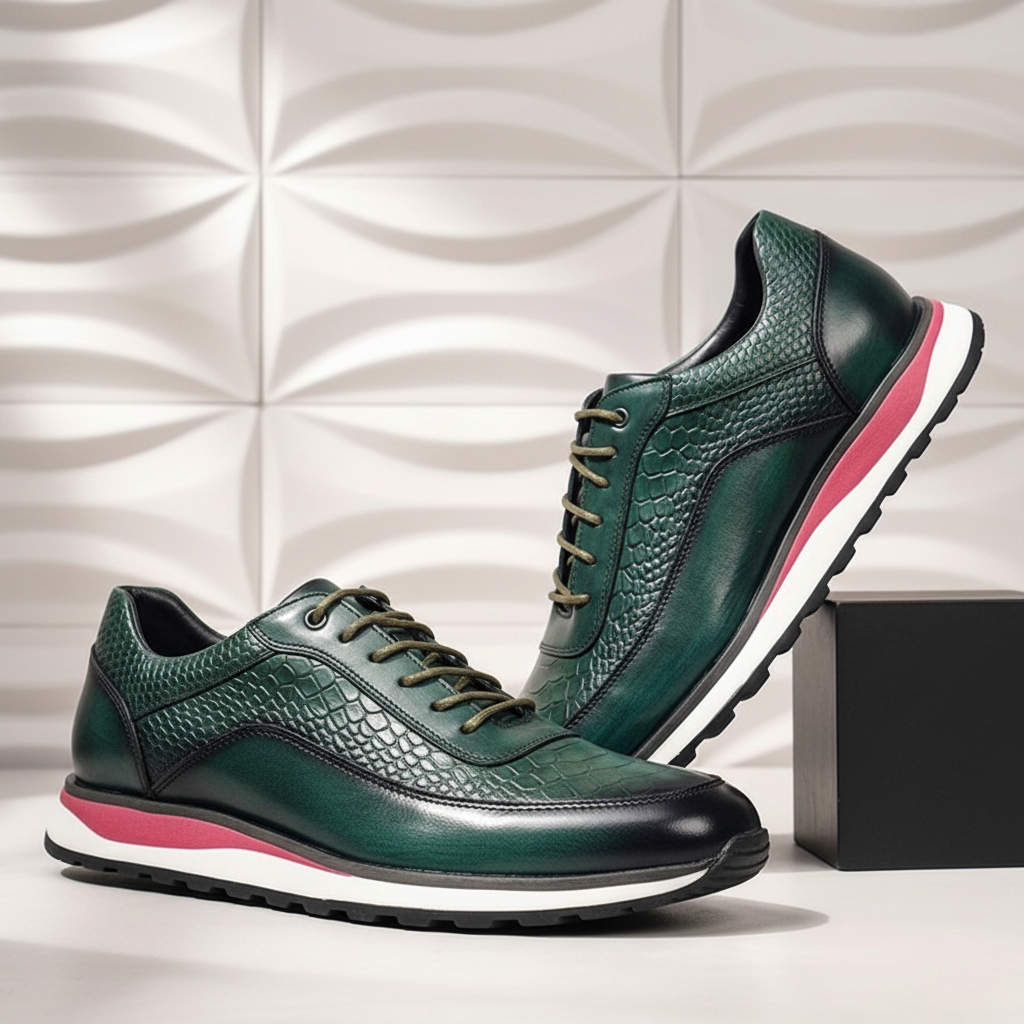 Virello Cowhide Leather Sneakers