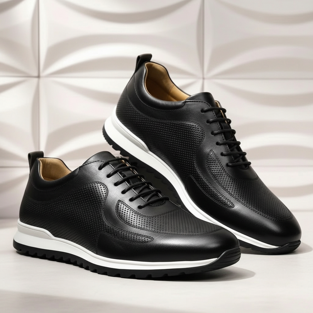 Lussu Cowhide Leather Sneakers