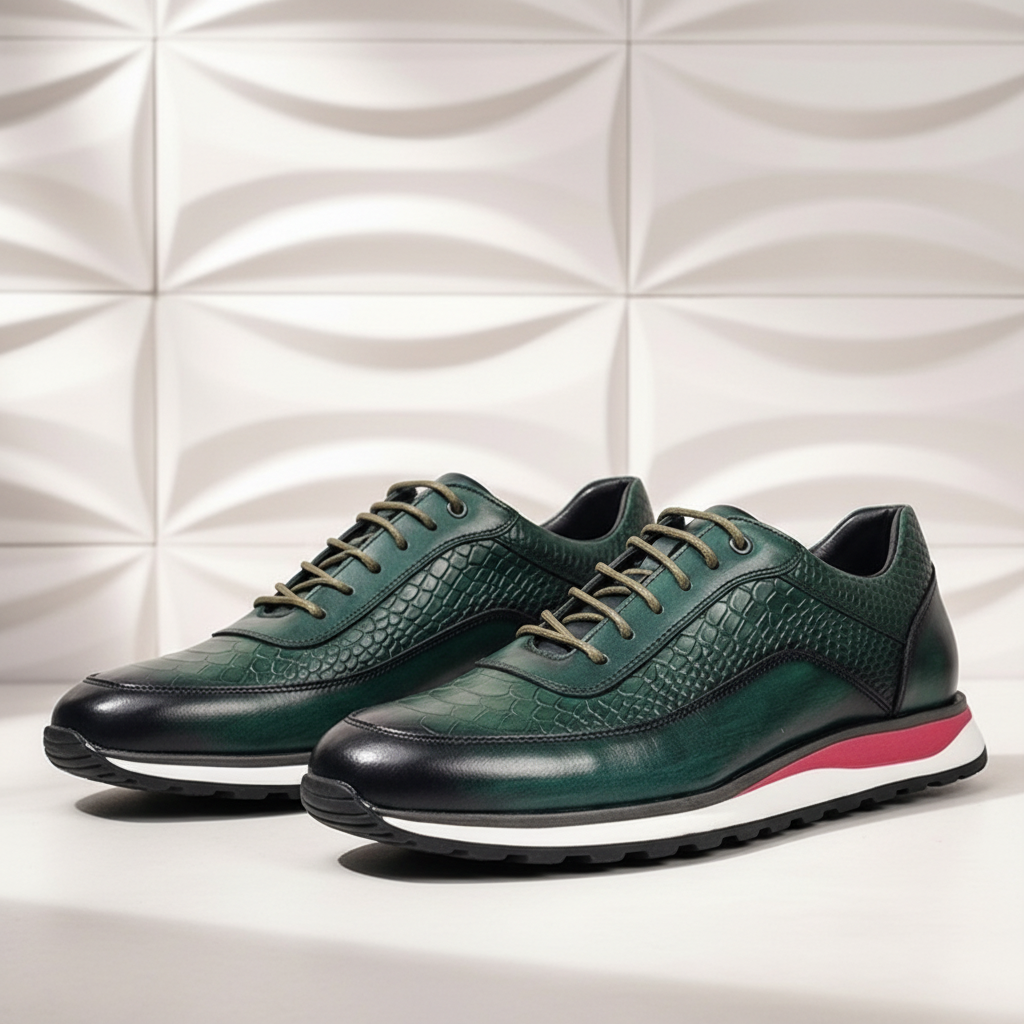 Virello Cowhide Leather Sneakers