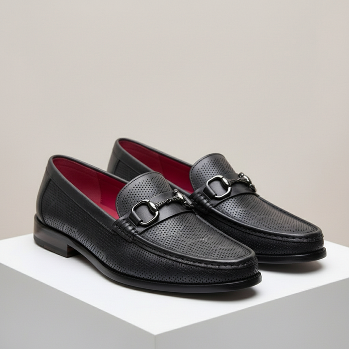 Torvani Cowhide Leather Loafers