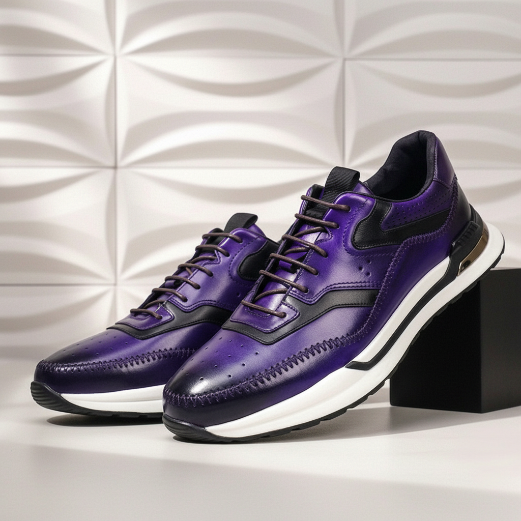 Castello Cowhide Leather Sneakers