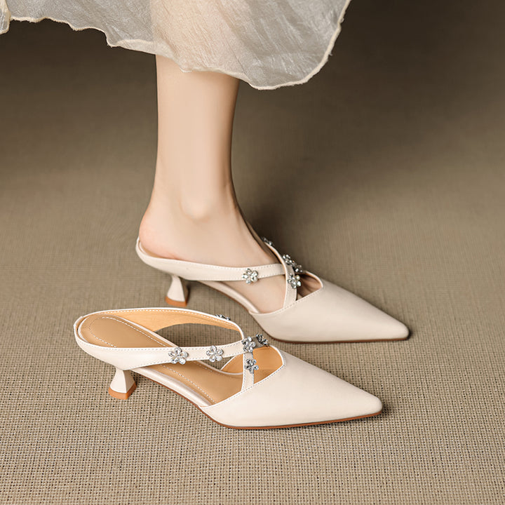 Floria Genuine Leather Mules