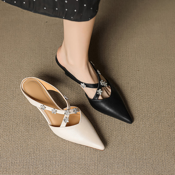 Floria Genuine Leather Mules