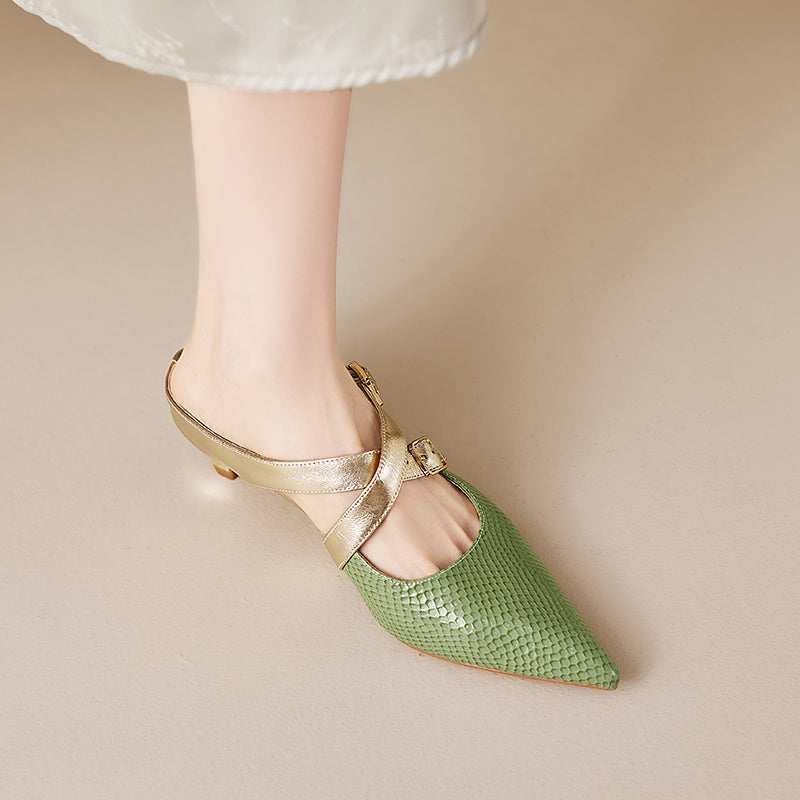 Brielle Genuine Leather Mules