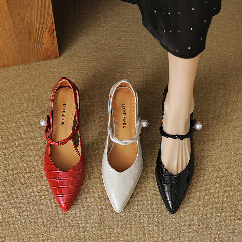 Amaris Genuine Leather Heels