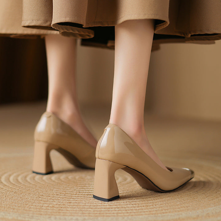 Carmin Genuine Leather Heels