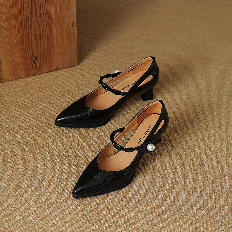 Amaris Genuine Leather Heels