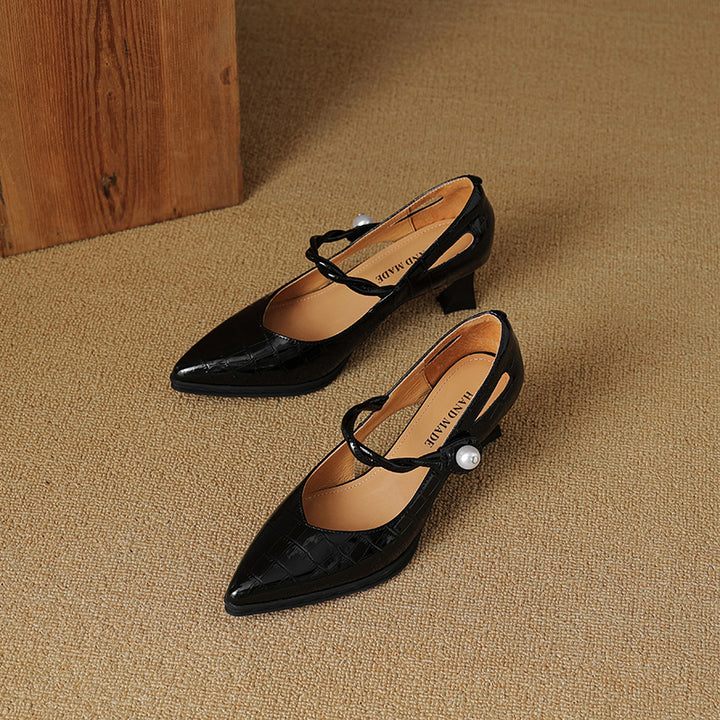 Amaris Genuine Leather Heels