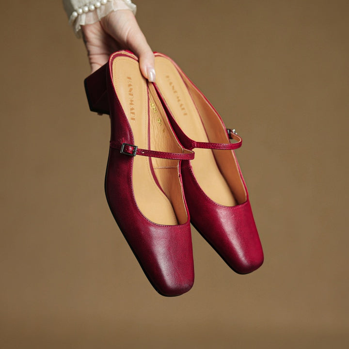 Rosaline Genuine Leather Mules