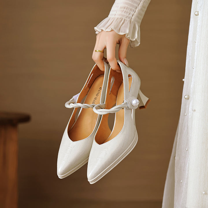 Amaris Genuine Leather Heels