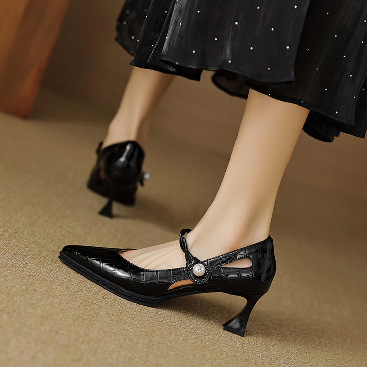 Amaris Genuine Leather Heels