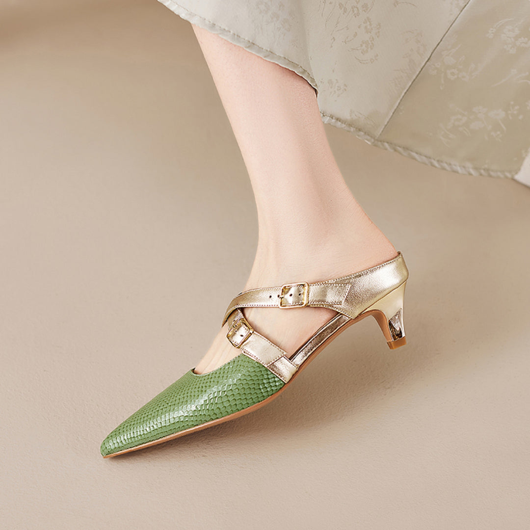 Brielle Genuine Leather Mules