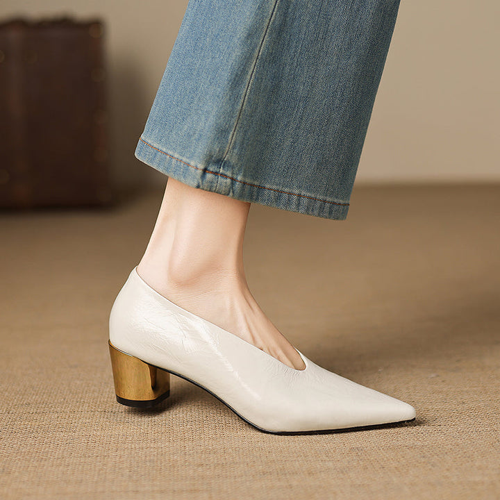 Calora Genuine Leather Heels
