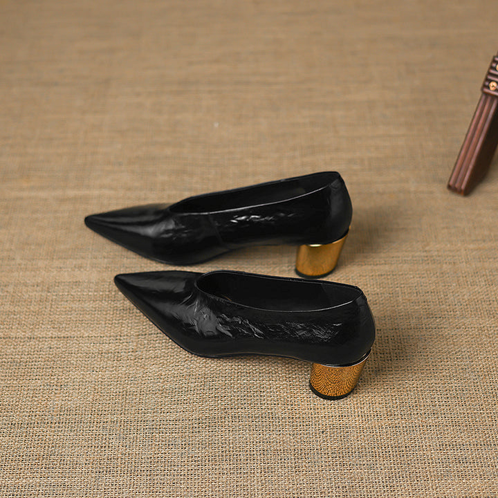 Calora Genuine Leather Heels