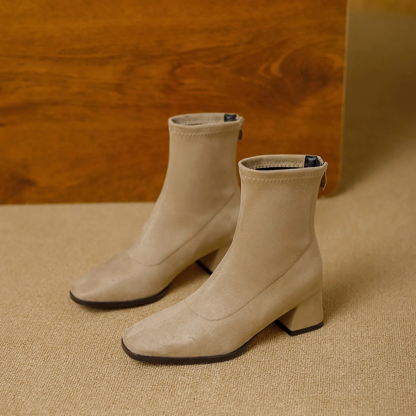 Noelle Suede Ankle Boot