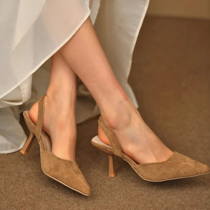 Verona Suede Slingback