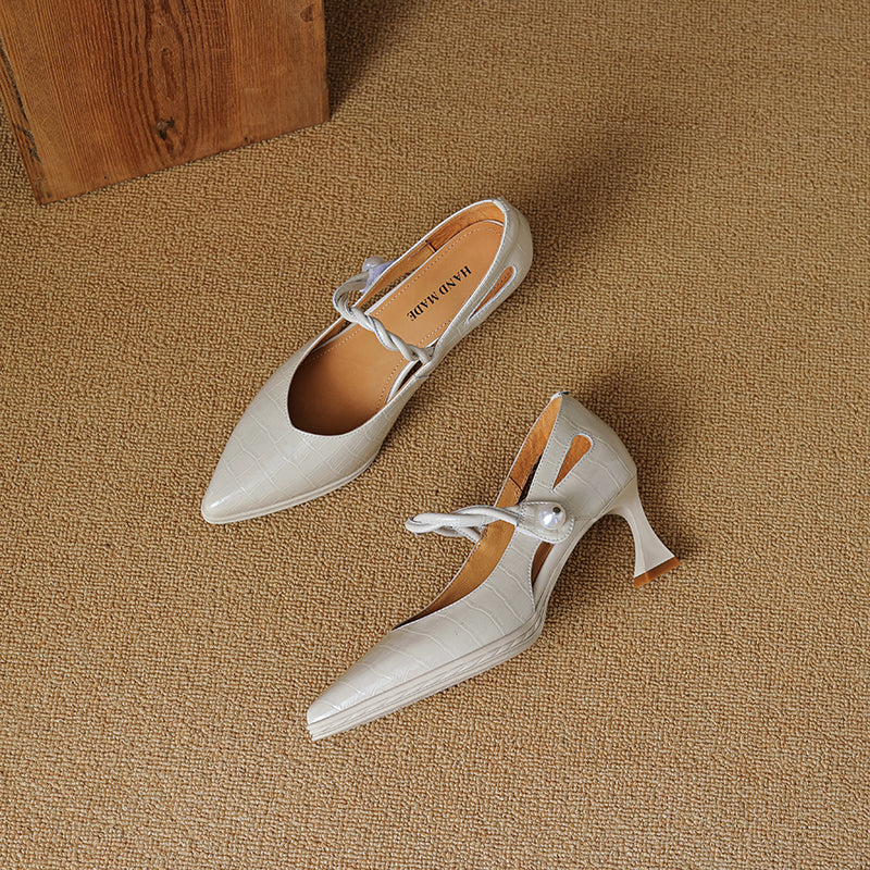 Amaris Genuine Leather Heels