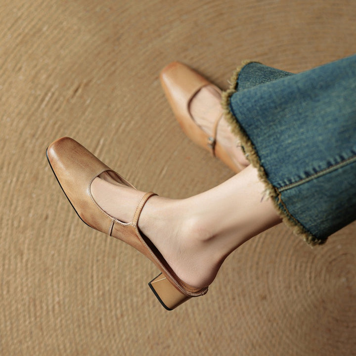 Rosaline Genuine Leather Mules