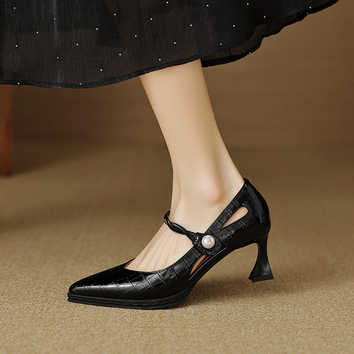 Amaris Genuine Leather Heels