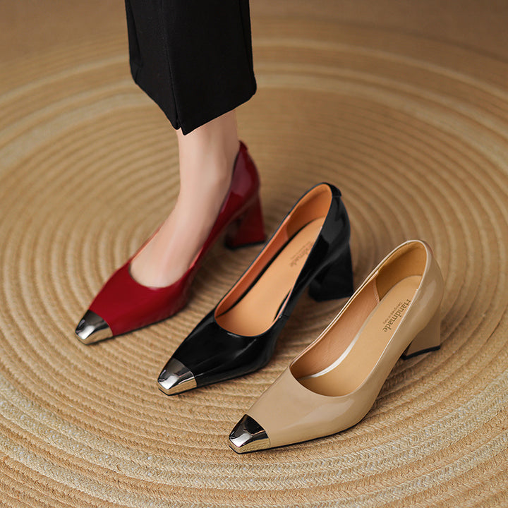 Carmin Genuine Leather Heels
