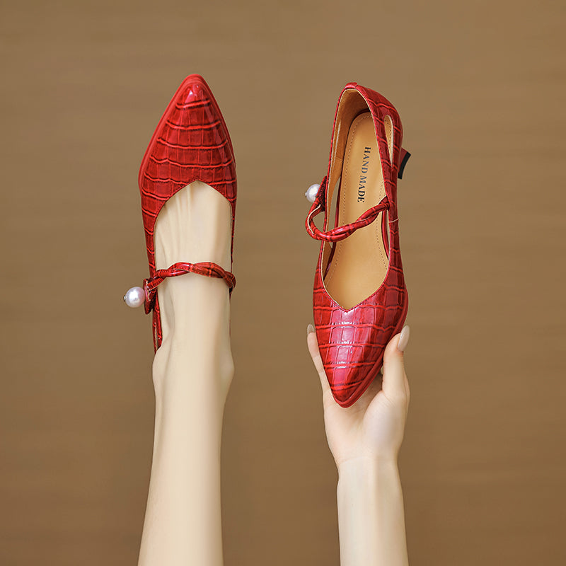 Amaris Genuine Leather Heels