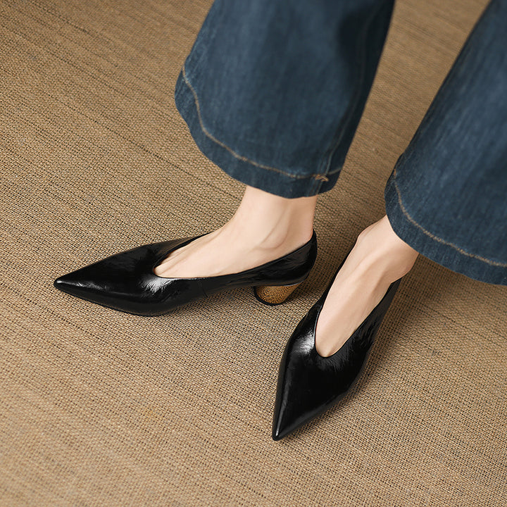 Calora Genuine Leather Heels