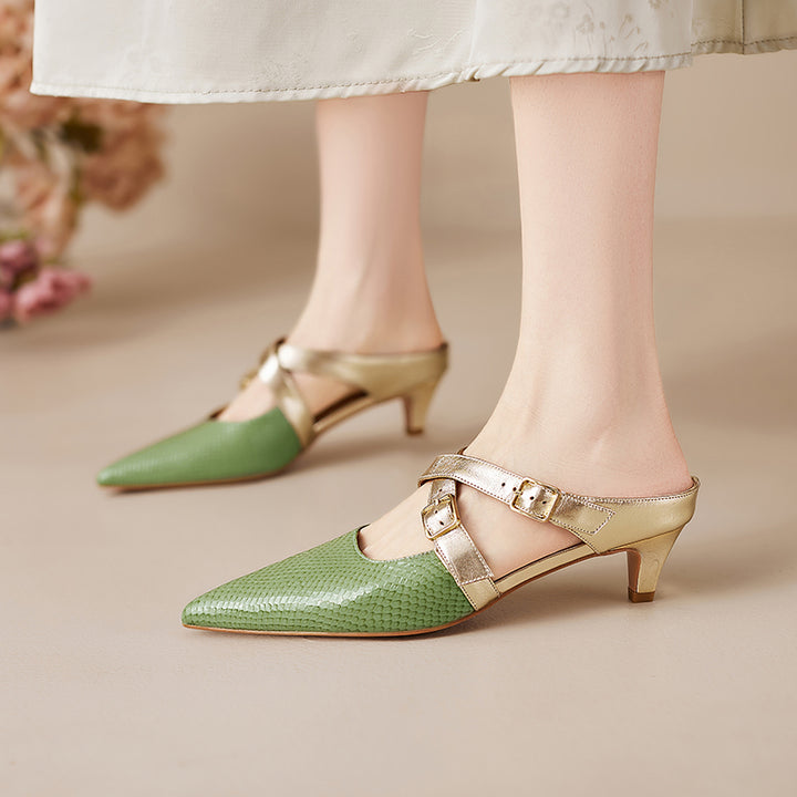 Brielle Genuine Leather Mules