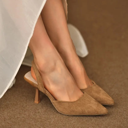 Verona Suede Slingback