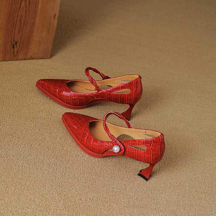 Amaris Genuine Leather Heels