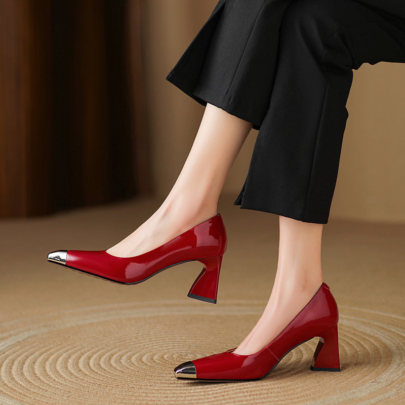 Carmin Genuine Leather Heels